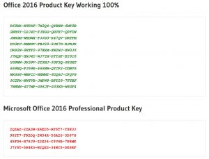 Free Microsoft Office Product Key 2016 Generator