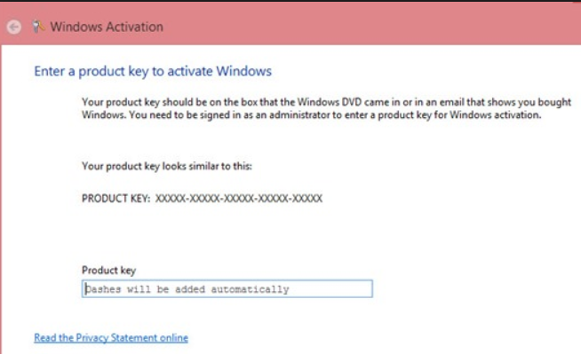 Windows 8 Product Key